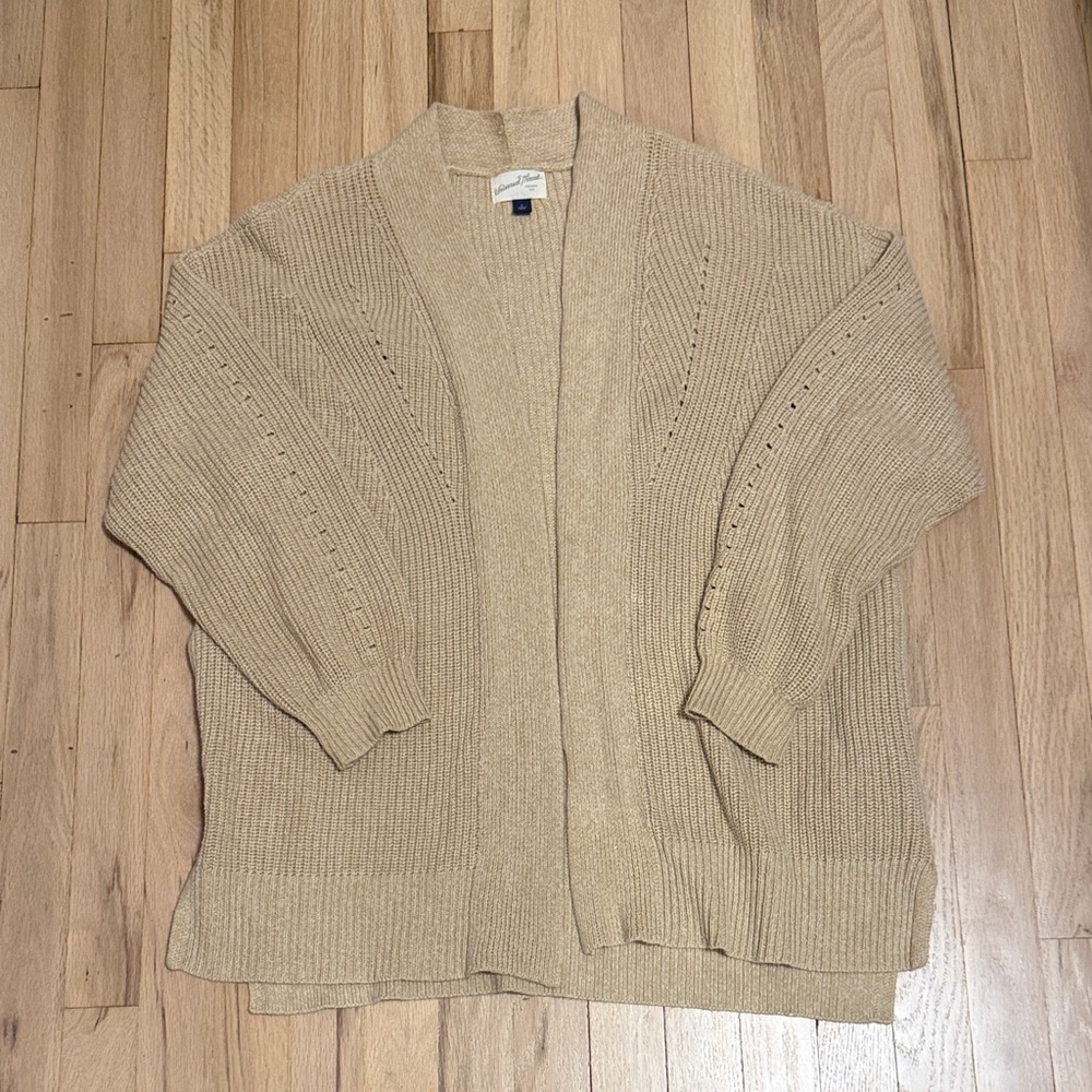 Universal Thread Beige Women's Open-Front Cardigan
